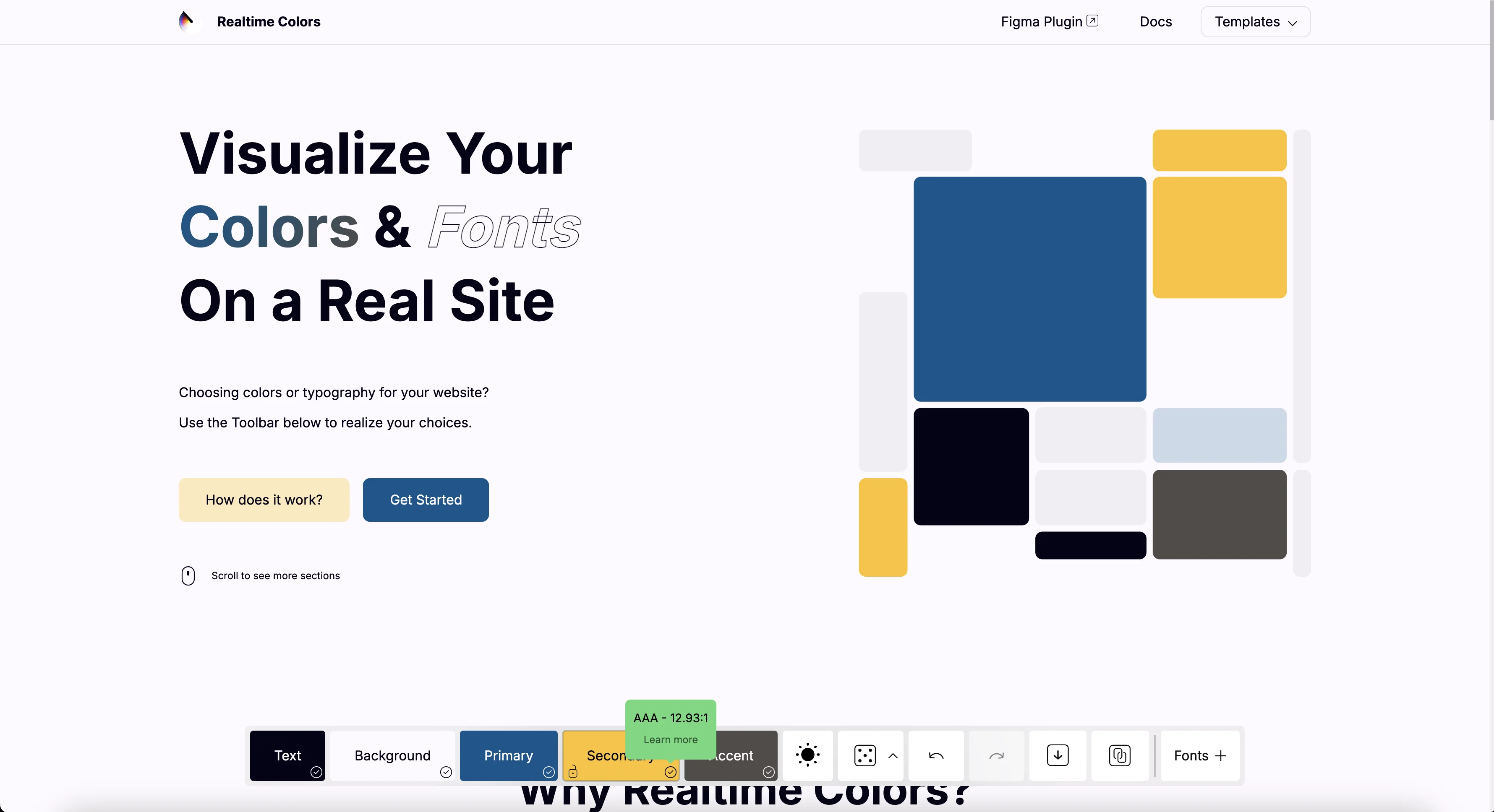 Suggested blue, gold, and white brand color system